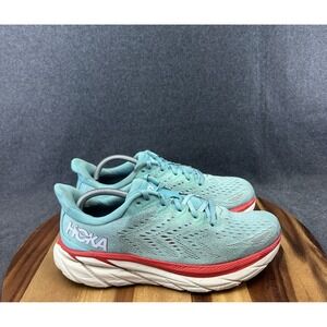 Hoka One One Clifton 8 Aquarelle Women's 11B Blue Mesh Athletic Running Sneakers